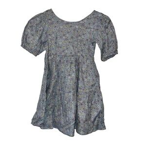Cotton on kids girls blue ditsy Georgia floral dress sz 8 NWT short sleeve